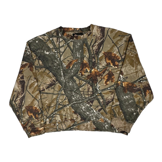 Unbranded Camo Sweatshirt - 2XL Camo Cotton Blend
