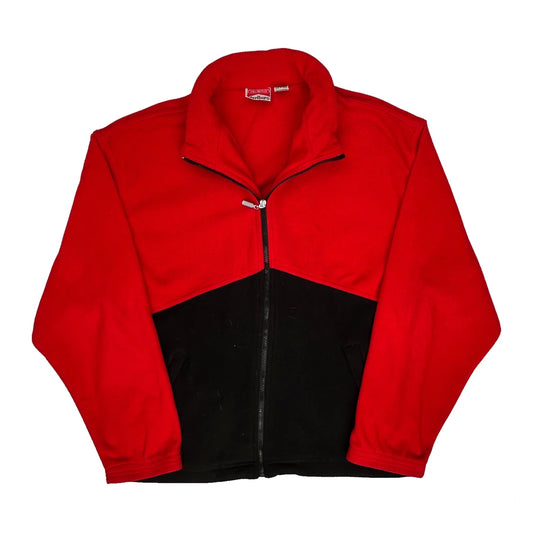 Vintage Marlboro Fleece Jacket - Large Red Polyester