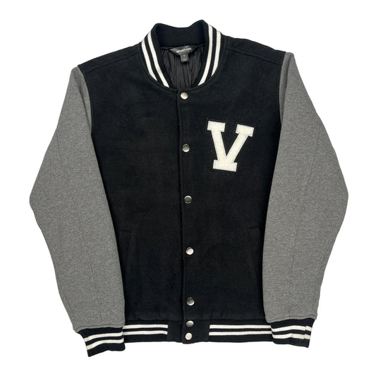 Gorilla Patch Sport Tek Graphic Varsity Jacket - Small Black Polyester
