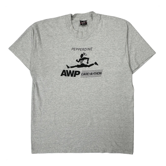 Vintage Pepperdine Awp Care-A-Thon Fruit Of The Loom Single Stitch T-Shirt - XL Grey Cotton Blend