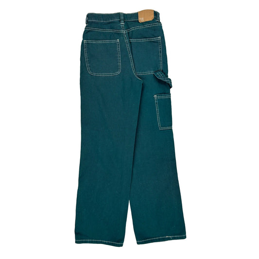 Terranova Carpenter Trousers - 24W UK 6 Blue Cotton