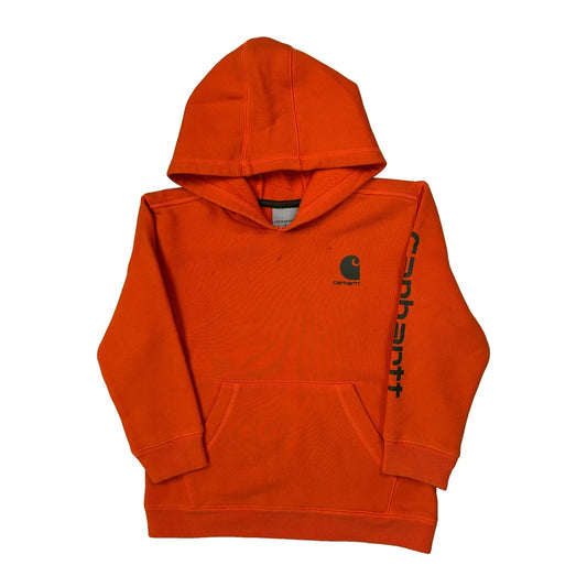 Vintage Age 7 Carhartt Hoodie - Small Orange Cotton