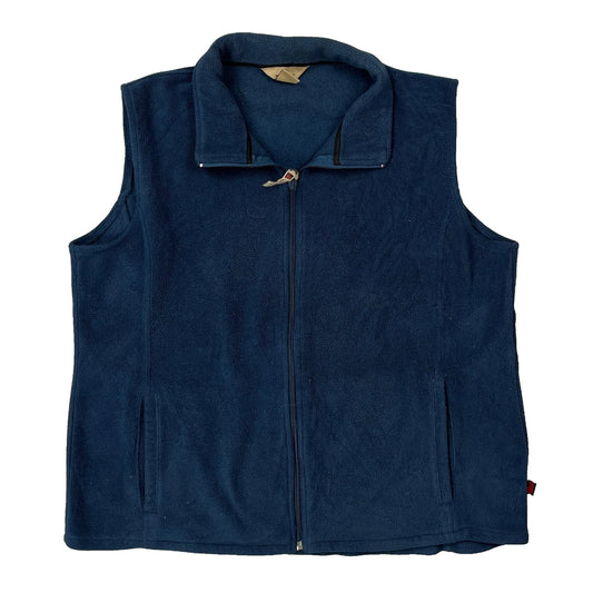 Vintage Woolrich Gilet - Large Blue Polyester