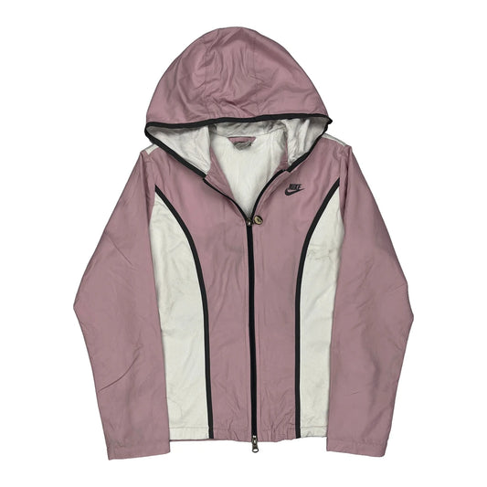 Nike Windbreaker - Small Pink Polyester