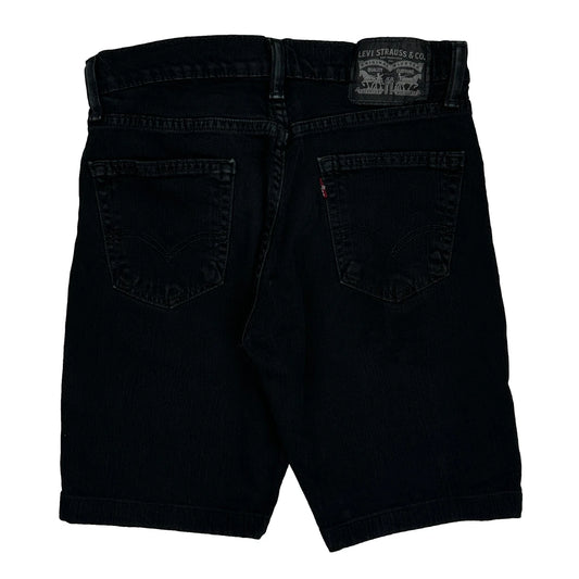 Levis Denim Shorts - 28W 10L Black Denim