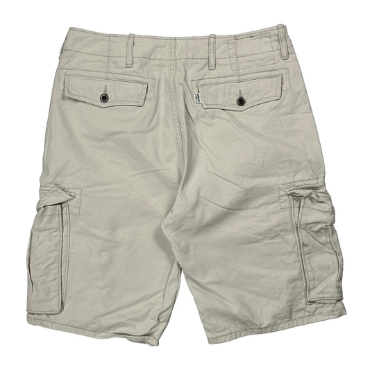 Levis Cargo Shorts - 32W 11L Beige Cotton