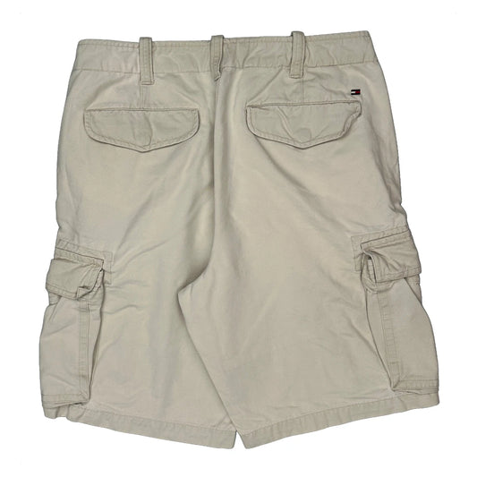 Vintage Tommy Hilfiger Cargo Shorts - 34W 10L Beige Cotton