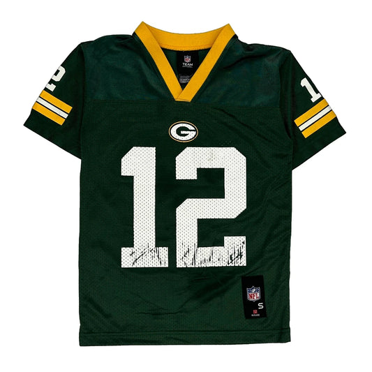Green Bay Packers, Age 8 Nfl Football Jersey - Small Green Polyester