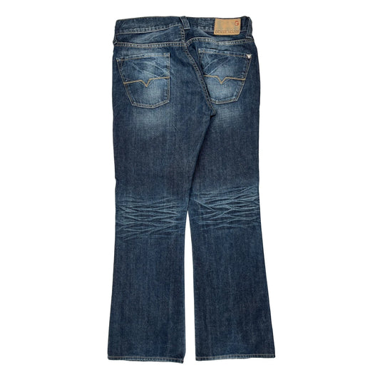 Vintage Guess Boot Cut Jeans - 32W UK 10 Blue Cotton