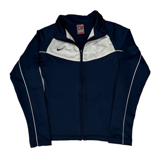 Nike Track Jacket - Medium Navy Polyester