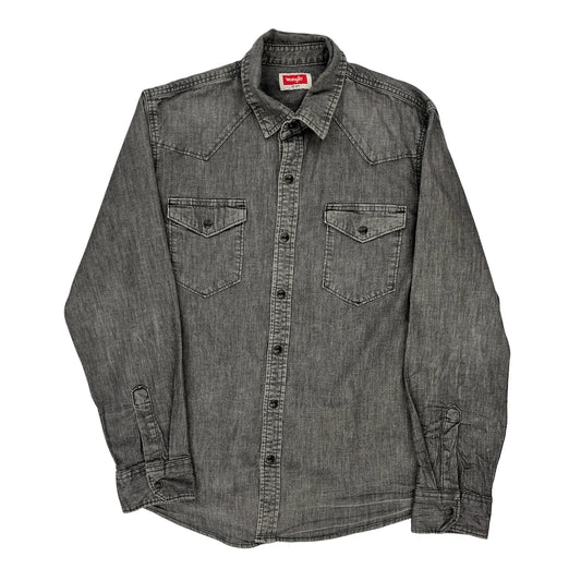 Wrangler Denim Shirt - Medium Grey Cotton