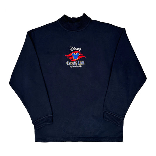 Vintage Cruise Line Disney Graphic Long Sleeve T-Shirt - Large Navy Cotton