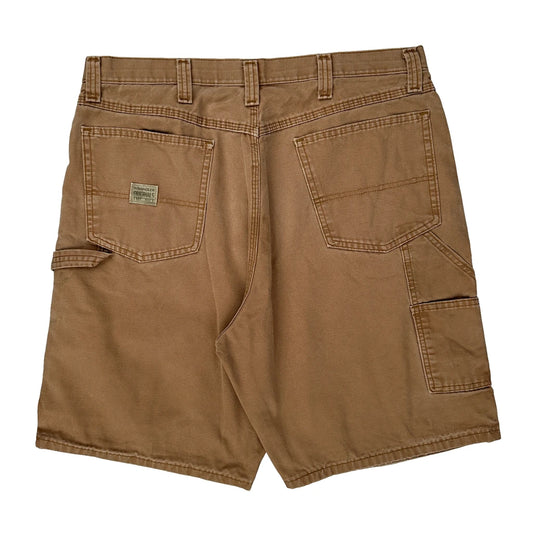 Wrangler Carpenter Shorts - 36W 9L Brown Cotton
