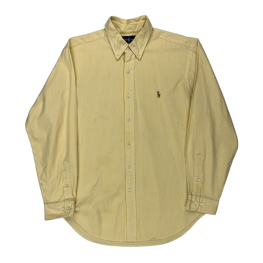 Ralph Lauren Striped Shirt - Large Yellow Cotton