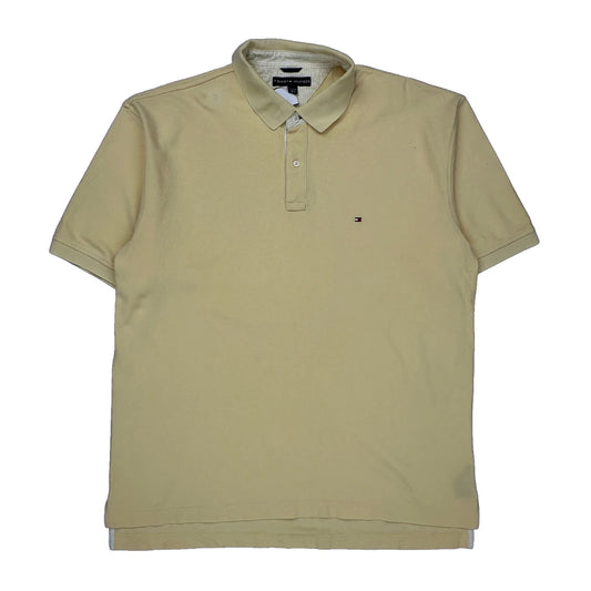 Tommy Hilfiger Polo Shirt - 2XL Yellow Cotton
