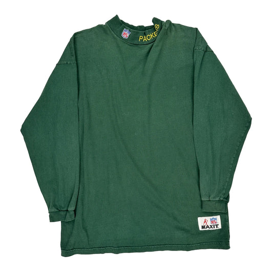 Green Bay Packers Adidas Nfl Long Sleeve T-Shirt - XL Green Cotton