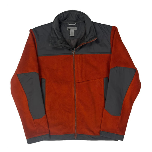 Rei Fleece Jacket - Medium Orange Polyester
