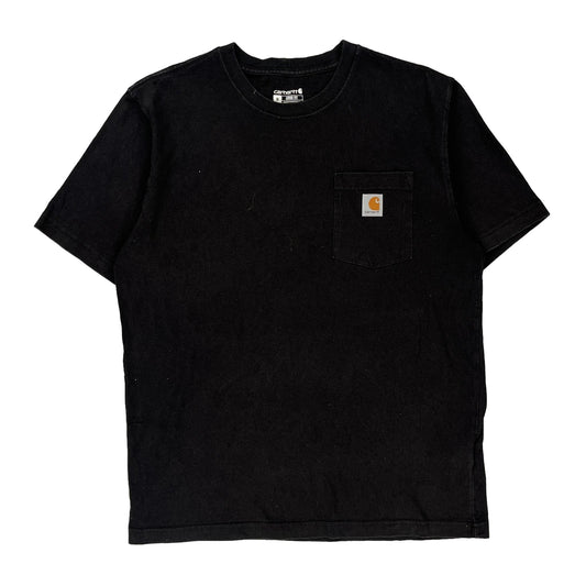 Carhartt T-Shirt - Medium Black Cotton