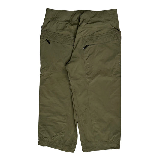 Vintage Mountain Hard Wear Cargo Shorts - 32W 14L Green Nylon