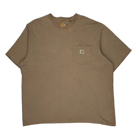 Carhartt T-Shirt - 2XL Beige Cotton
