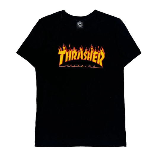 Skateboarding Thrasher Graphic T-Shirt - XS Black Cotton