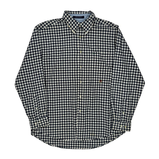 Tommy Hilfiger Checked Shirt - Large Black & White Cotton