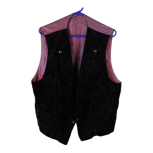 Vintage black Unbranded Waistcoat - mens x-large