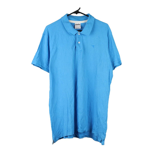 Vintage blue Diadora Polo Shirt - mens xx-large