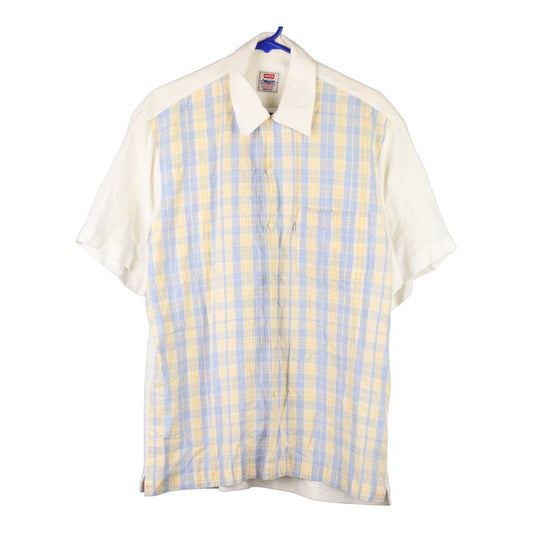 Vintage cream Levis Short Sleeve Shirt - mens medium