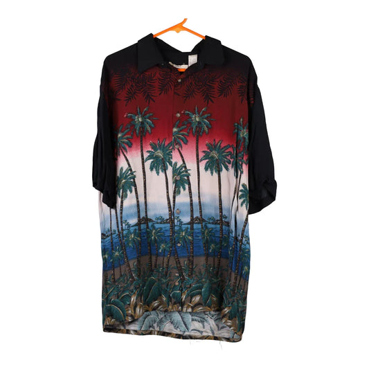 Vintage black Unbranded Hawaiian Shirt - mens large