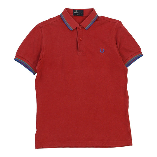 Vintage Fred Perry Polo Shirt - Small Red Cotton
