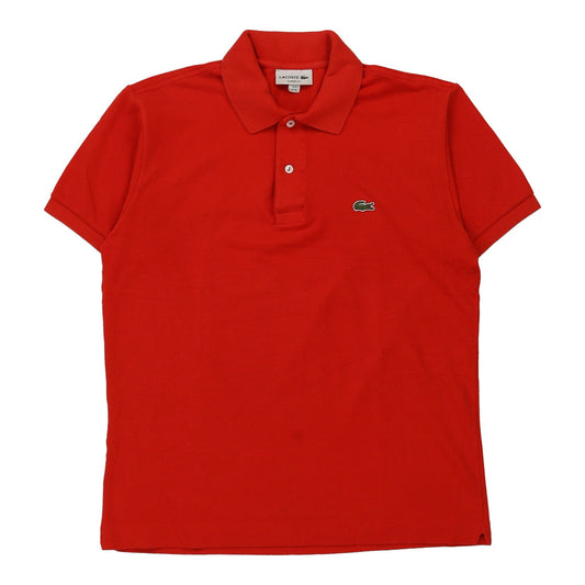 Vintage Lacoste Polo Shirt - Medium Red Cotton