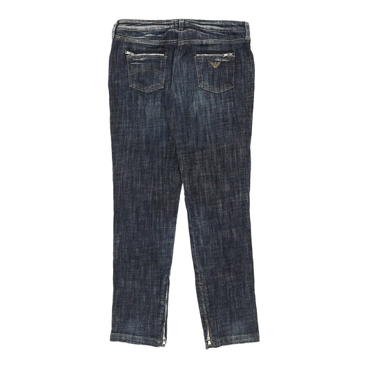 Emporio Armani Jeans - 33W UK 14 Blue Cotton
