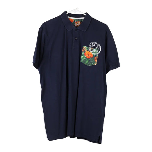 Vintage navy Harmot & Blaine Polo Shirt - mens x-large