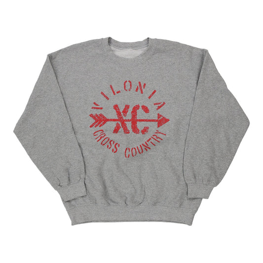 Vintage grey Vilonia Cross Country Unbranded Sweatshirt - mens large