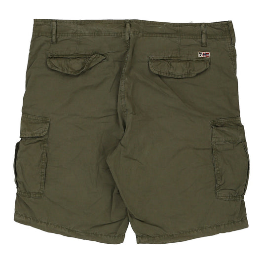 Vintage khaki Napapijri Cargo Shorts - mens 38" waist