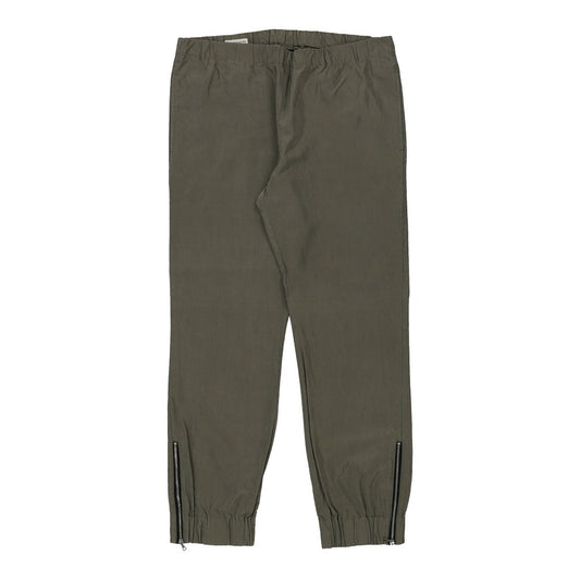 Vintage Dries Van Noten Trousers - 34W UK 16 Khaki Viscose