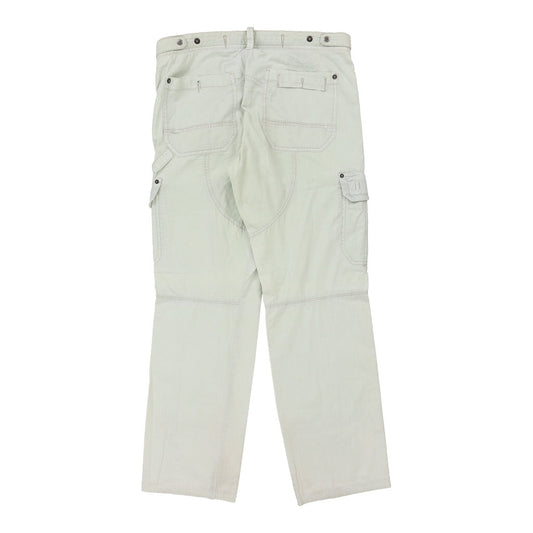 Vintage Napapijri Cargo Trousers - 36W 31L Green Cotton
