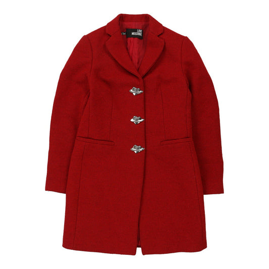 Vintage red Love Moschino Coat - womens small