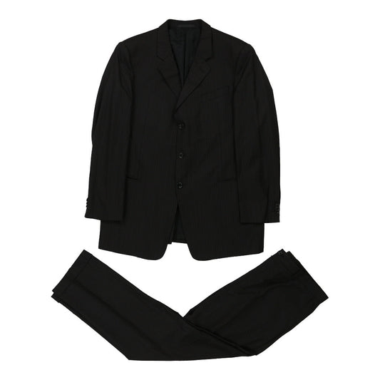 Vintage black Armani Full Suit - mens medium