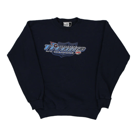 Vintage navy Tennessee Titans. Age 14-16 Puma Sweatshirt - boys large