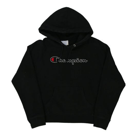 Vintage black Reverse Weave Champion Hoodie - womens medium