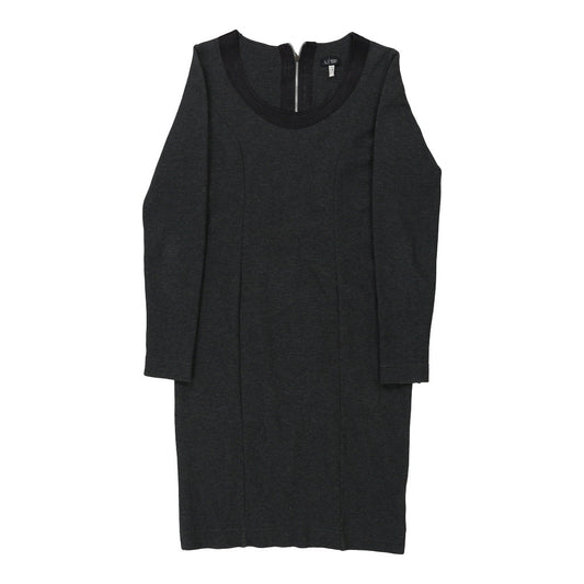 Vintage Armani Jeans Dress - Large Grey Cotton