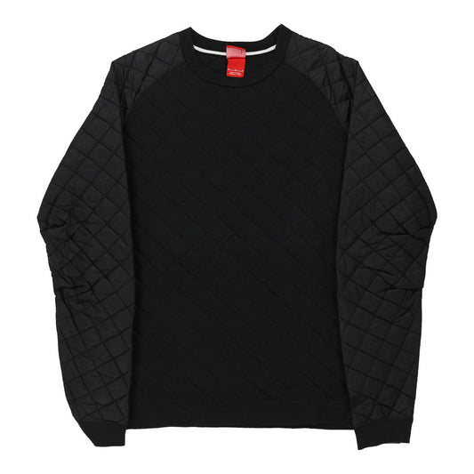 Vintage Nike Sweatshirt - Medium Black Polyester