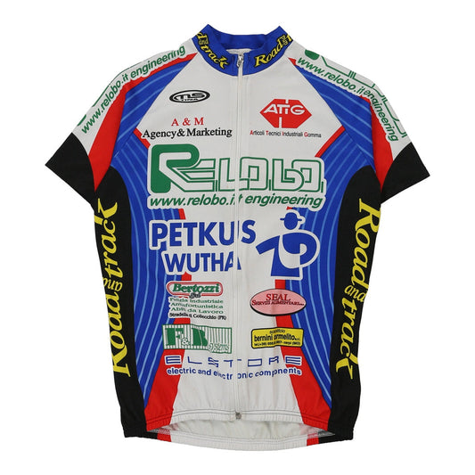 Vintage Cycling Tinazzi Sports Top - Small White Polyester