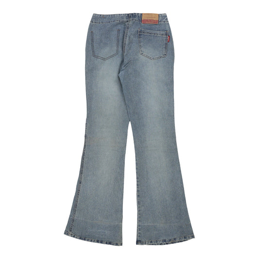 Vintage Wanli Flared Jeans - 28W UK 6 Blue Cotton