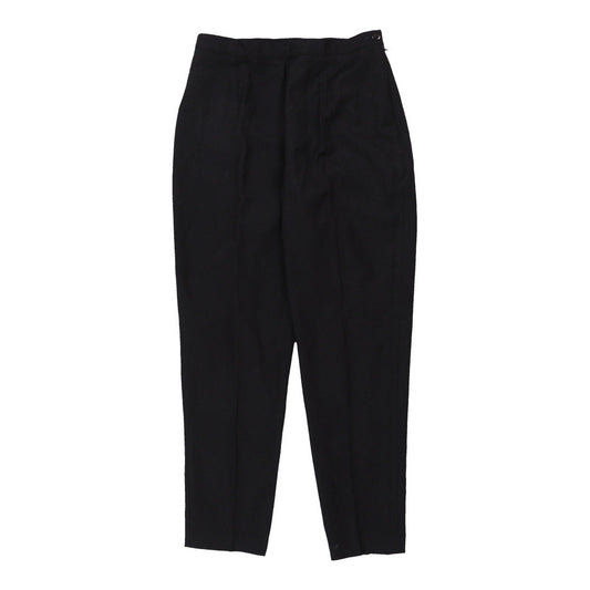 Vintage Bistretch Trousers - Medium Black Wool Blend