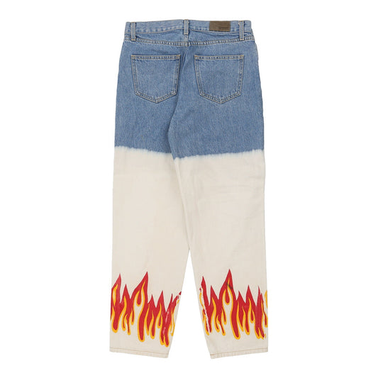 Vintage Flames Carmar Jeans - 30W 28L Multicoloured Cotton