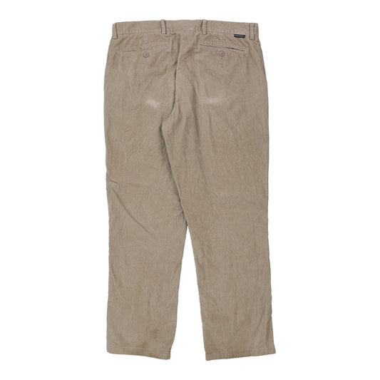 Vintage Nautica Cord Trousers - 36W 32L Beige Cotton