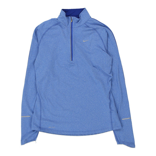 Vintage blue Nike 1/4 Zip - womens medium